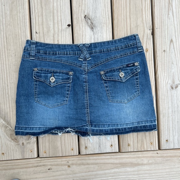 Vintage Angels Blue Denim Mini Skirt - Picture 1 of 3